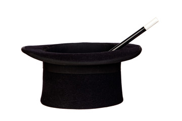 Naklejka premium Wizard's hat with barite inside