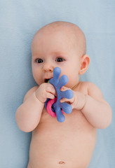 baby eating toy © mbt_studio