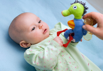 baby and toy