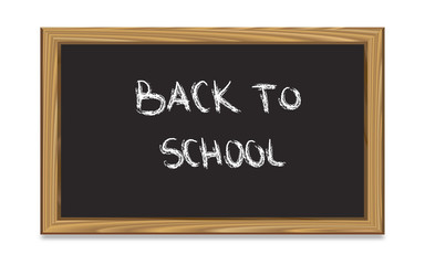 Obraz premium School Chalk Board With Text Back to School
