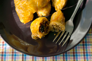 Stuffed cabbage rolls