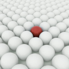 Different red ball