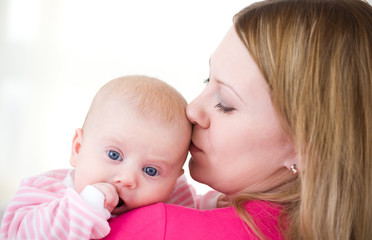 Mother and the small child