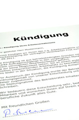 Fototapeta premium Kündigung #110131-003