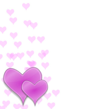 Pink Hearts Background