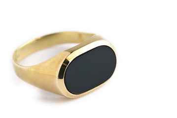 Gold Onyx Ring