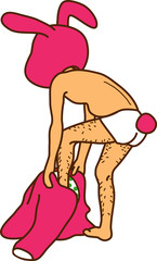 卯年の着ぐるみ