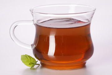 Green tea, healthy drink in table! Fresh hot tea!