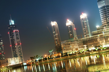 Fototapeta na wymiar Down town of Dubai city
