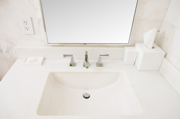 Interior of the room - Sink in the bathroom