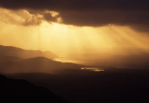 Co Cork, Mizen Head Peninsula, View From Mount Gabriel, Ireland