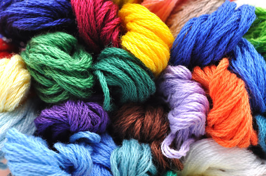 Colorful Embroidery Thread