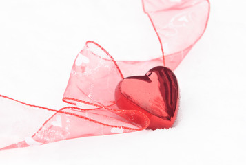 Valentines Heart In The Snow