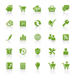Green Web Icons