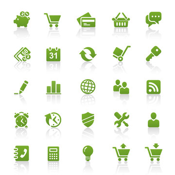 Green Web Icons
