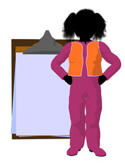 Teen Construction Worker Illustration