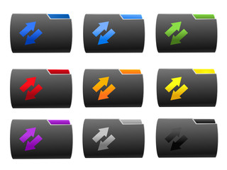 Iconset Ordner Refresh schwarz