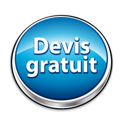 Bouton devis gratuit bleu