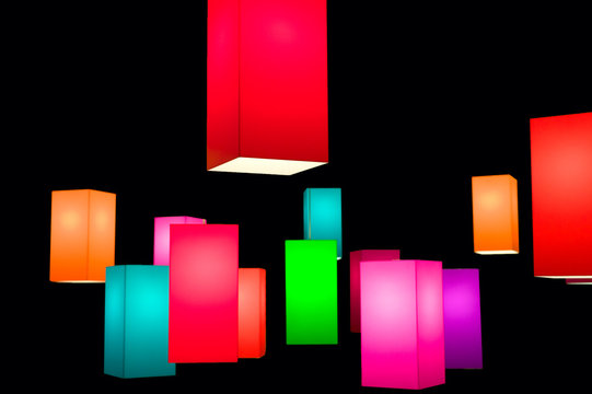 multicolored lamp