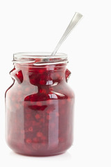 Preiselbeeren im Glas