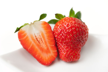Strawberry Closeup in High Key