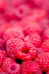 Delicious first class fresh raspberries