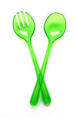 Plastic Spoon and Fork