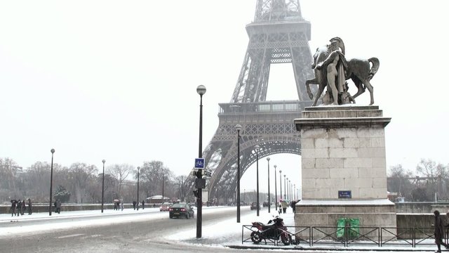 Paris sous la neige