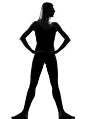 woman ballet dancer standing pose