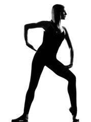 woman ballet dancer standing pose