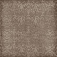 Obraz premium fond fleurs de lys brun