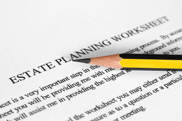 Estate planning worksheet