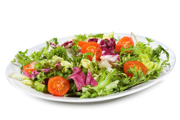 salad with vegetables and greens