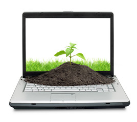 Open laptop