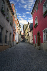 Fototapeta na wymiar Piękna zabytkowa zabudowa czeskiego miasta Olomouc