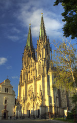 Gotycka katedra w czeskim mieście Olomouc