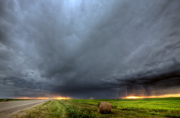 Storm clouds over Saskatchewan
