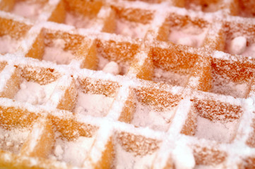 Gaufre au sucre glace