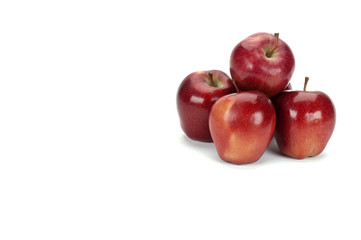 apples on white(space for a message)