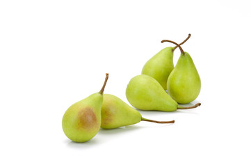 five green pears