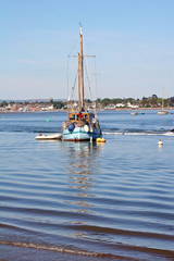 Obraz premium boat on River Exe