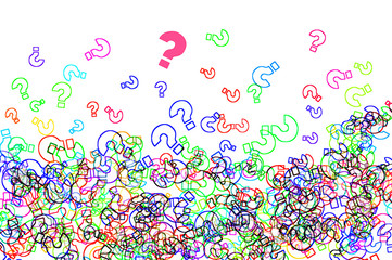 question marks background