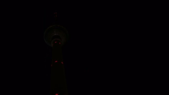 Berlin - TV at night with illumination