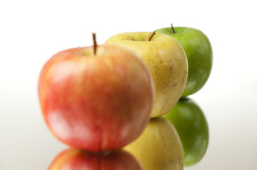 Colorful Apples Closeup