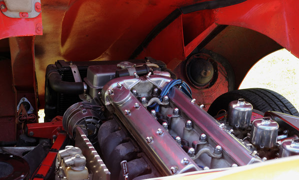 moteur de voiture de sport ancienne