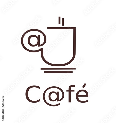  Internet cafe logo Stock image and royalty free vector 