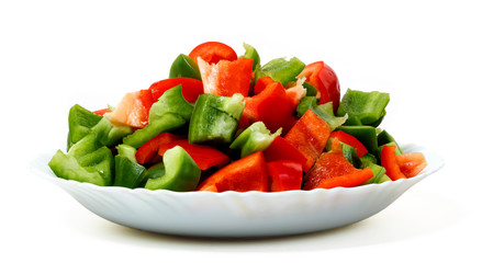 Salad from fresh pepper