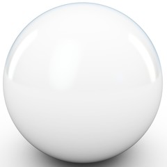 3d white sphere in studio environment