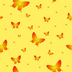 Abstract seamless wallpaper pattern butterflies