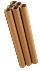 Carton tubes. Isolated